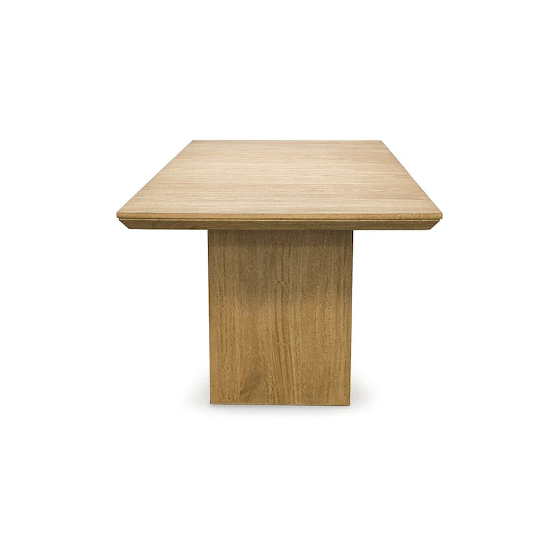 Sherbana Light Brown Rectangular Dining Extension Table - 40W x 90D x 30H