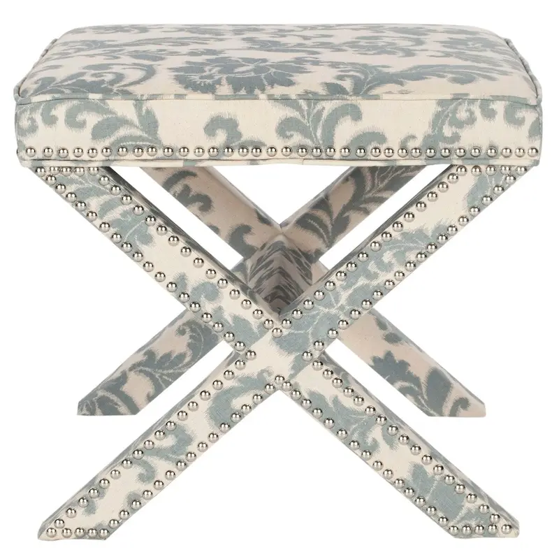 SAFAVIEH Shavonne X-Bench Ottoman