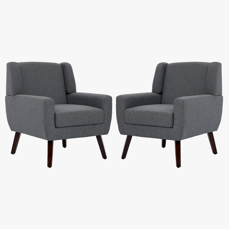 Modern Armchair Upholstered Accent Chair Set of 2