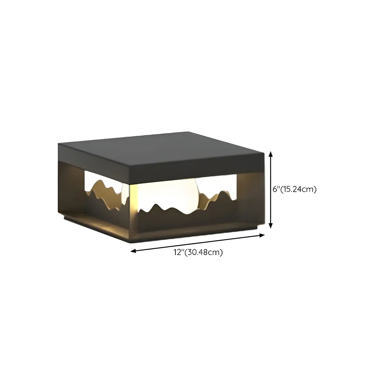 Elegant Stainless Steel Black Square Post Table Lamp