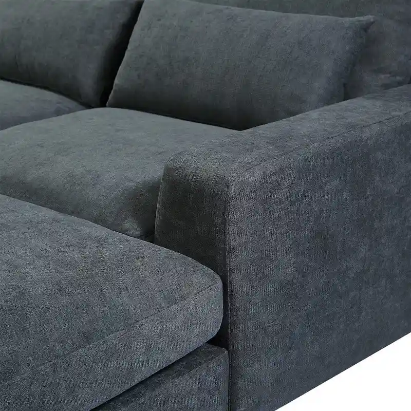 Modern L-Shape Sectional Sofa with Reversible Chaise