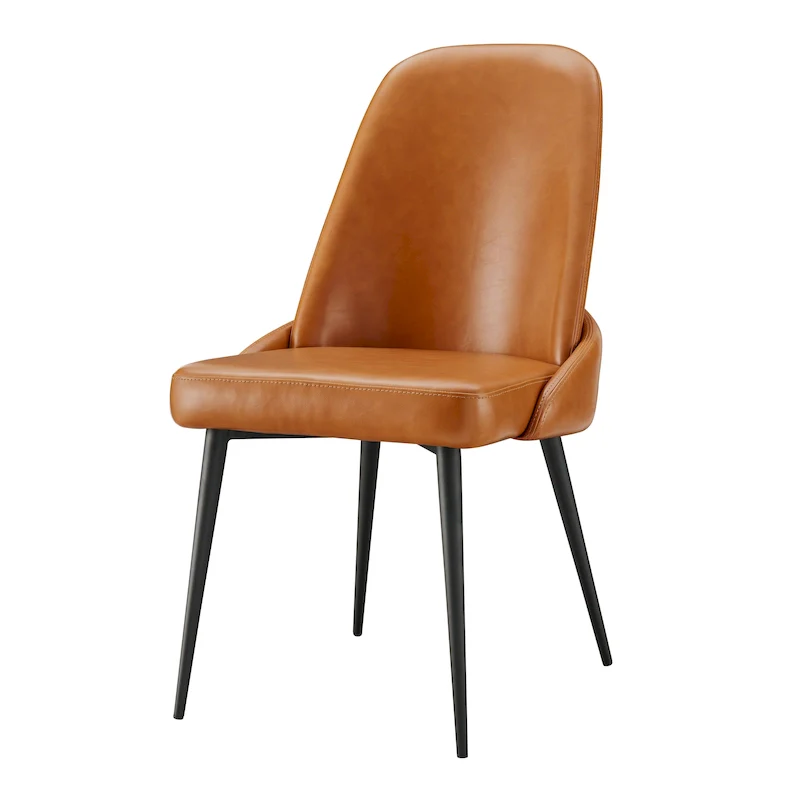Elodie PU Dining Side Chair, (Set of 2)