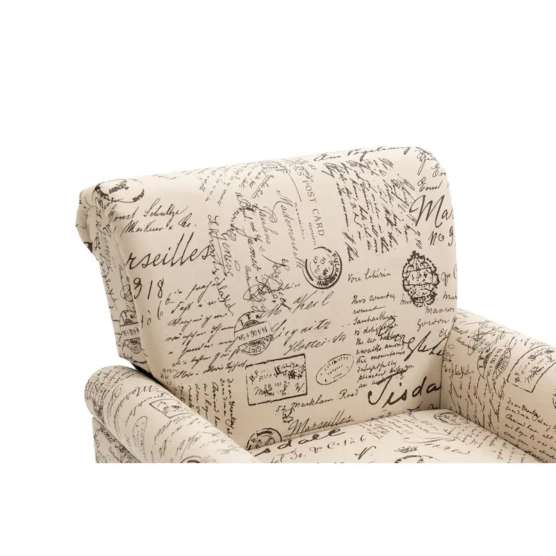 Mid-Century Modern Upholstered Accent Chair - 30.70 x 29.92 x 34.05