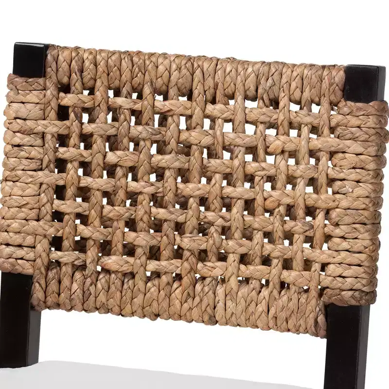 Dark Brown Bohemian Armless Dining Chair - Seats 1