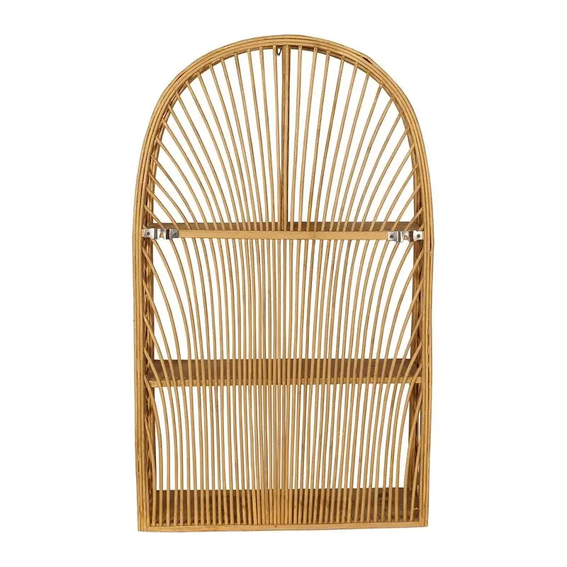 Harmony Arch Rattan Boho Tiered Wall Shelf - 28 H x 16.5 W x 6 D