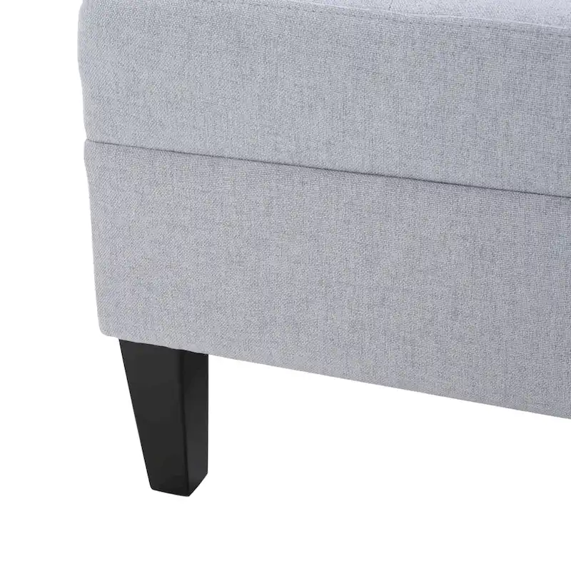Tiernan Tufted Fabric Ottoman by Christopher Knight Home