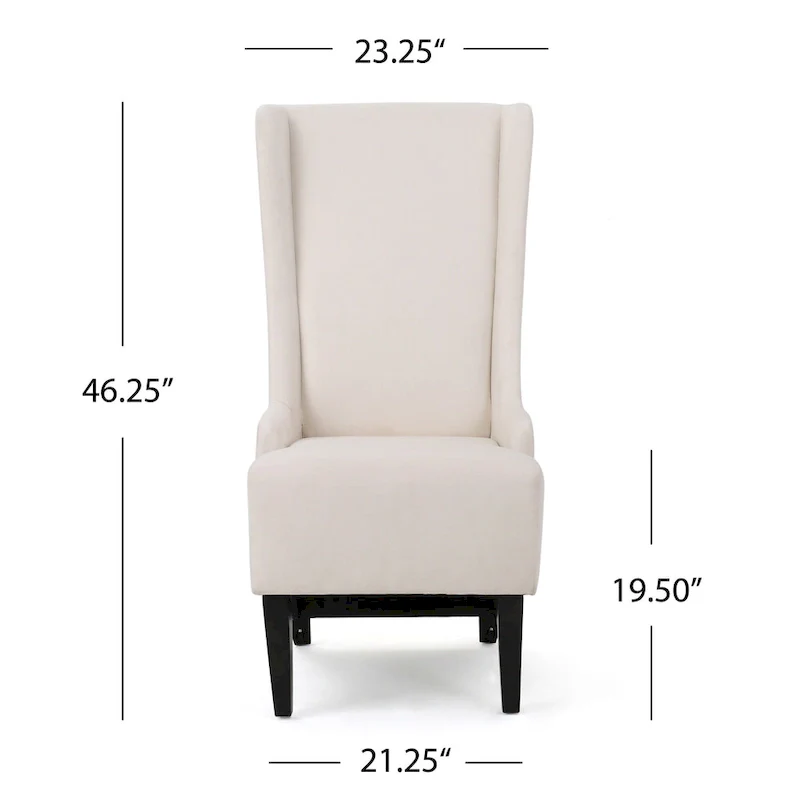 Callie High-back Fabric Dining Chair by  - 23.25 L x 28.75 W x 46.25 H