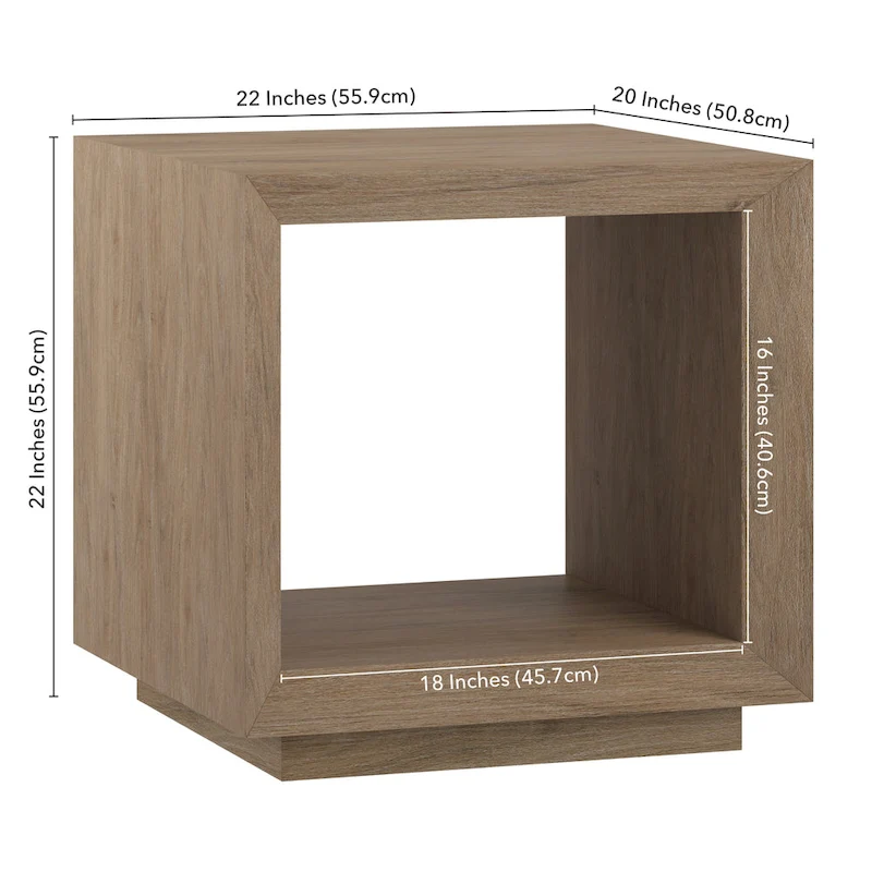 Tannen 22 Wide Rectangular Side Table - 22 Wide
