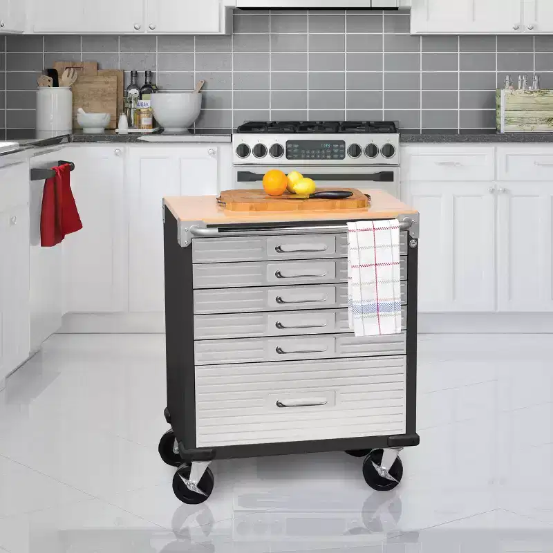 Seville Classics UltraHD 6-Soft Closing Drawer Cabinet, 28 x 25 x 34.5