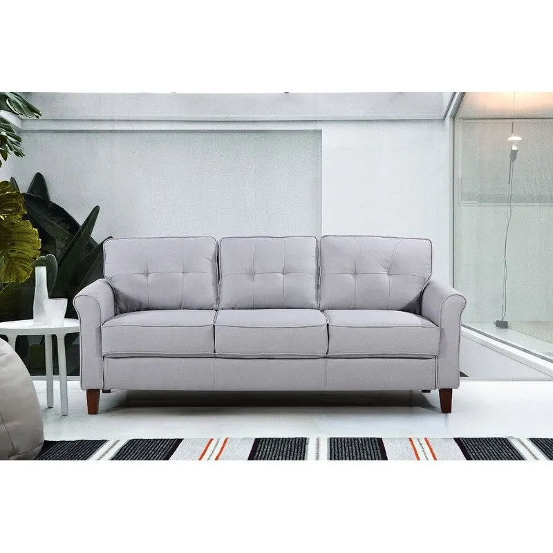 Kouchouk Tufted Mid Century 2 Piece Living Room Set- Loveseat & Sofa