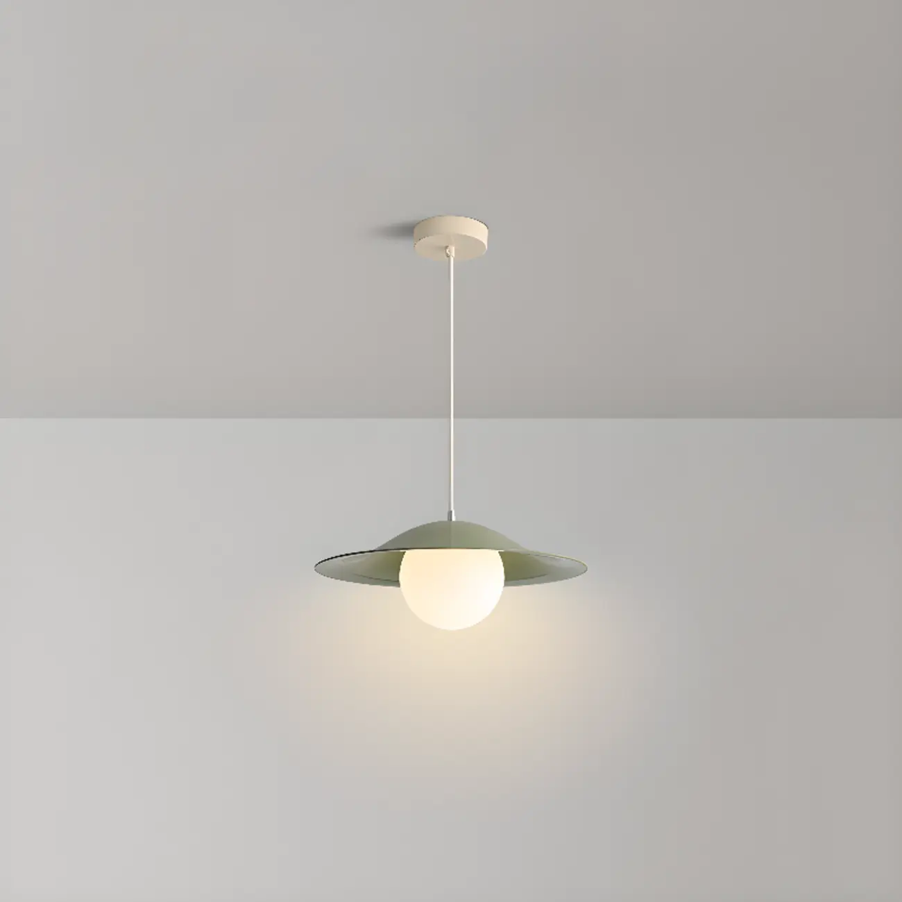 Nordic White Glass Linear Pendant Light for dining room