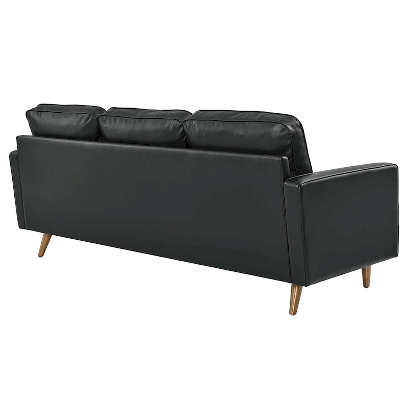 Valour 78  Leather Apartment Sectional Sofa