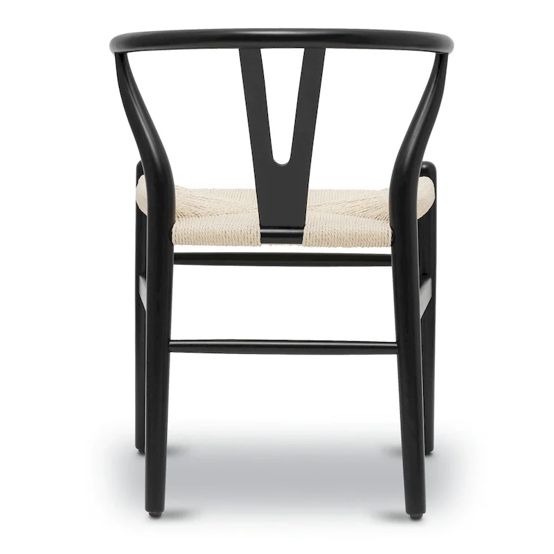 Poly & Bark Weave Chair - Solid Wood with Woven Seat
