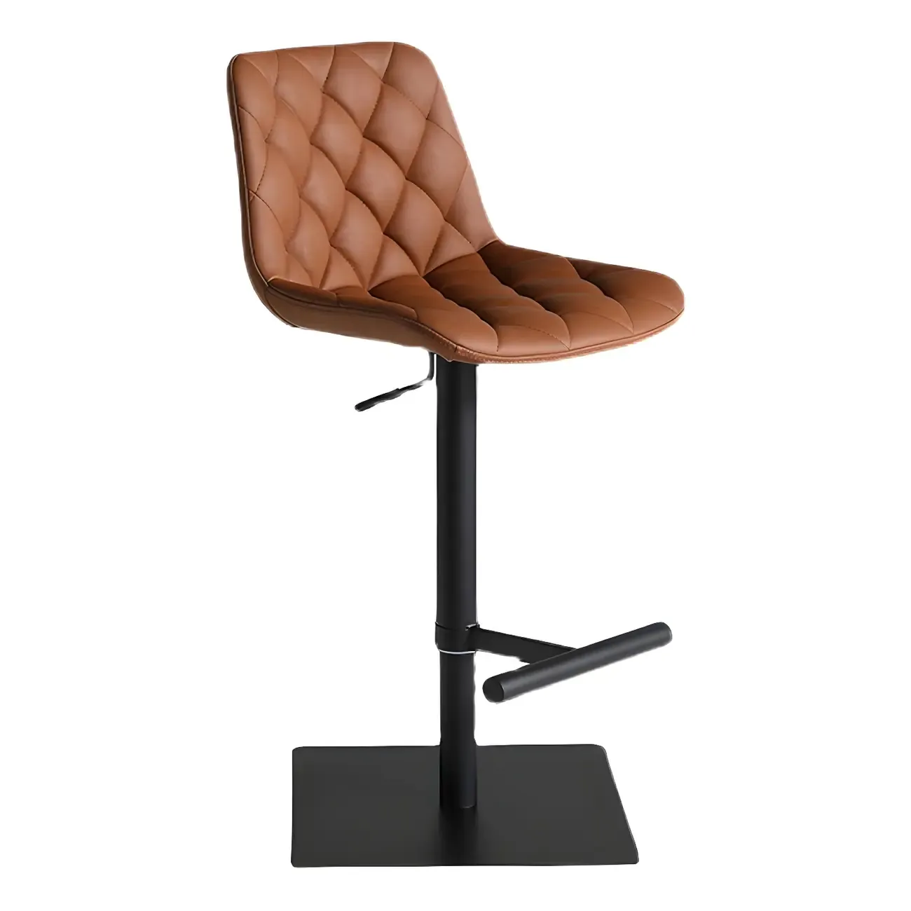 Modern Low Back Cushioned Swivel Adjustable Bar Stool