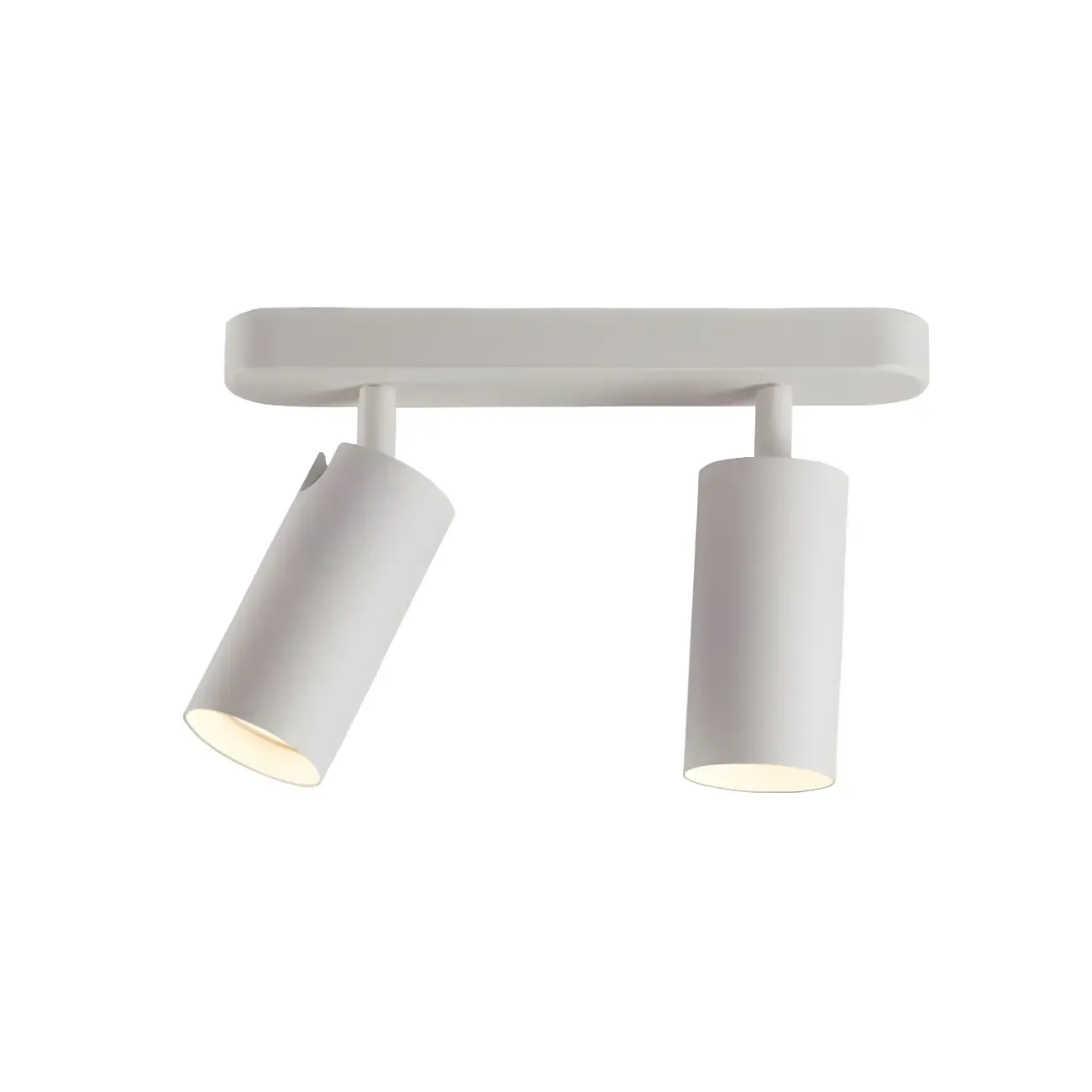 Mini Simple Cylinder Metal Semi Flush Mount Track Light