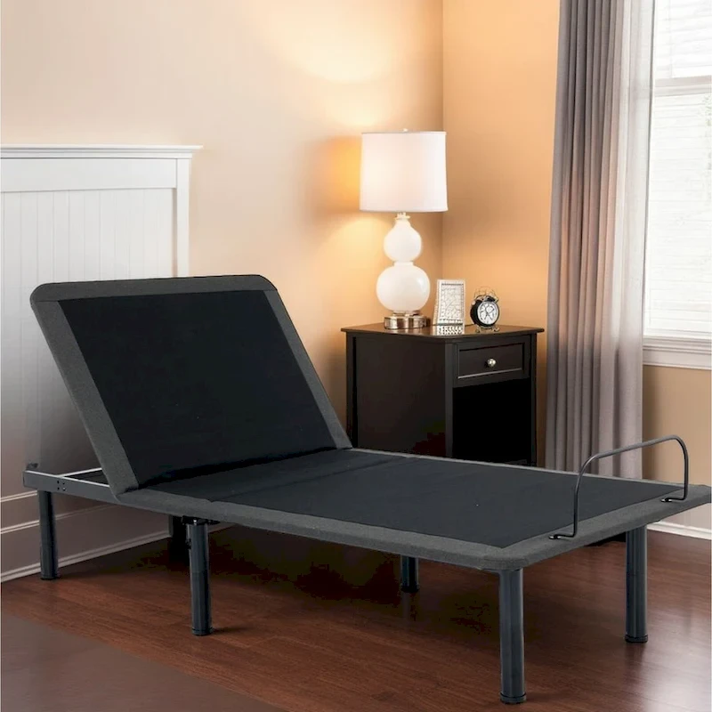 Bridgevine Home Quick Assembly Adjustable Bedframe with Voice Activated Controls