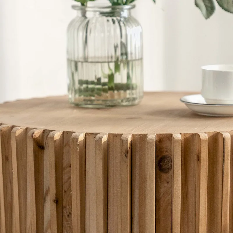 Retro Fashion Style Cylindrical Coffee Table