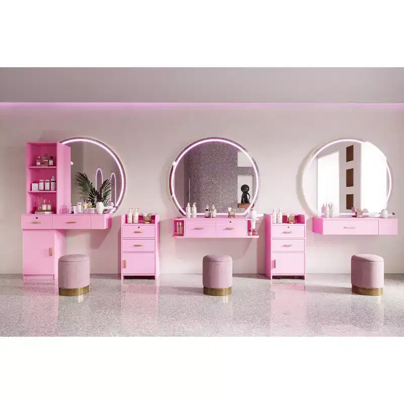 Locking Beauty Salon Storage Cabinet Hair Dryer Holder Stylist Equipment Drawer
