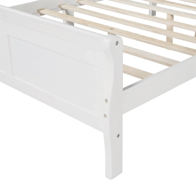 Harper & Bright Designs Wood Twin Sleigh Bed with Headboard and Footboard