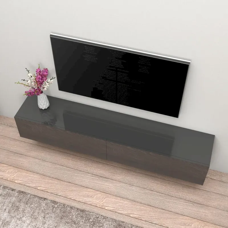 Berno 71-in. Modern Glossy Wall-mounted Floating TV Stand