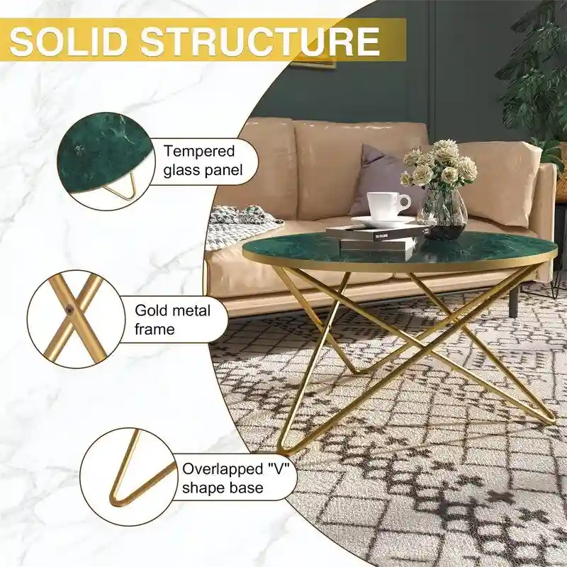 Round Coffee Table - 31.5D x 31.5W x 18H