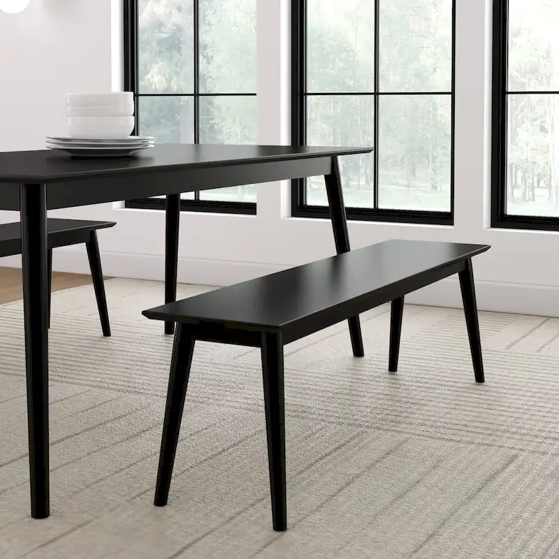 Mid-Century Modern Dining Bench - 59