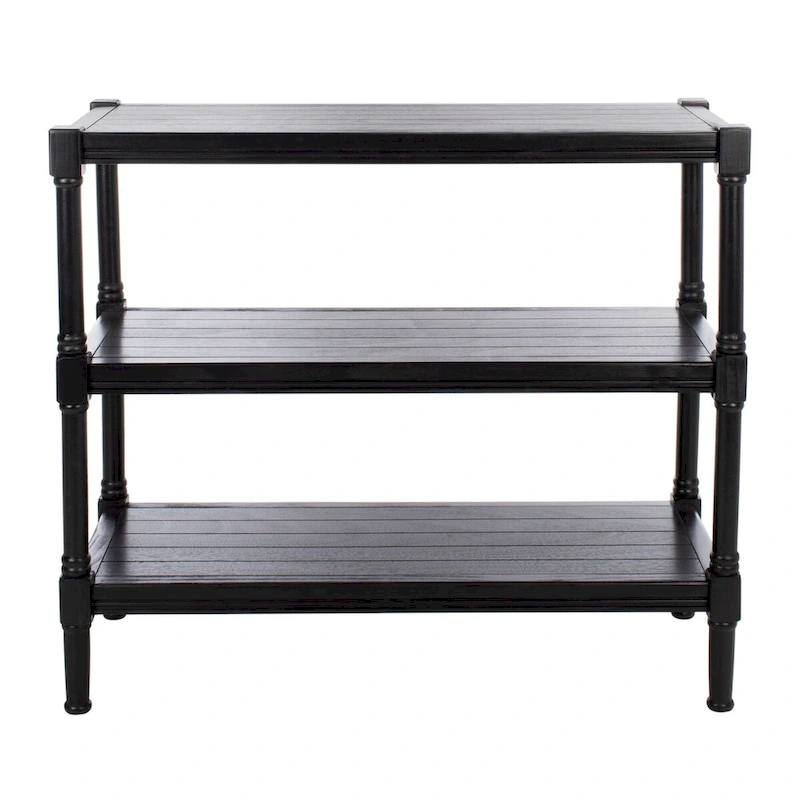 SAFAVIEH Olevia 3-Shelf Console Table - 33.8 W x 13.8 L x 29.5 H - 34Wx14Dx30H