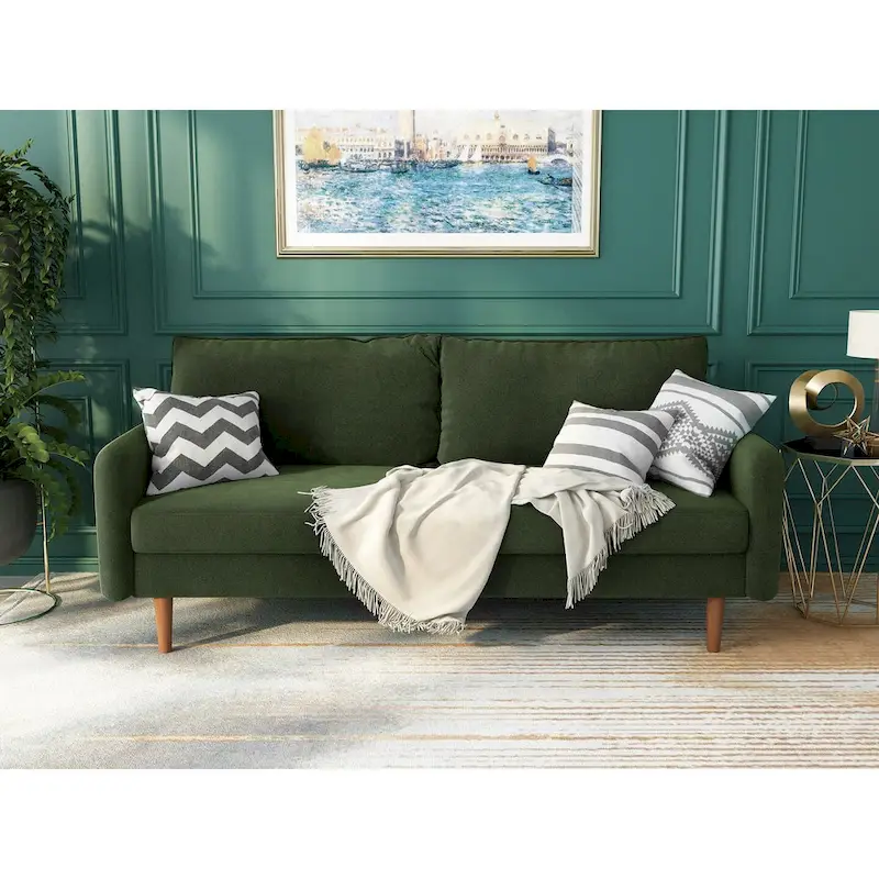 70Velvet Square Arm Sofa