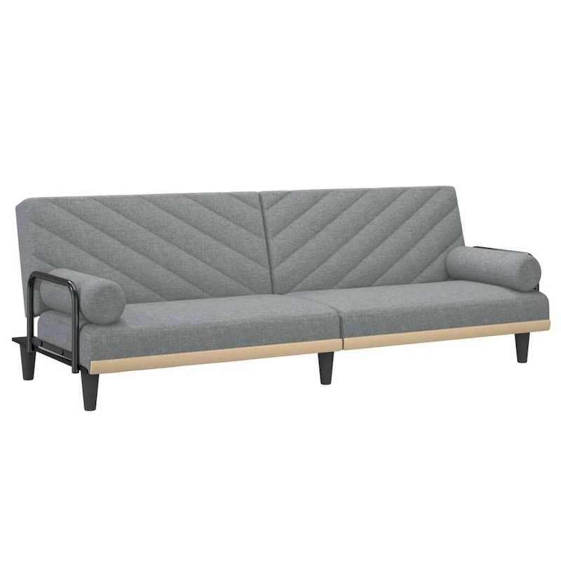 vidaXL Sleeper Sofa with Armrests Sofa Couch Recliner Chair Loveseat Fabric - 80.7 x 35 x 27.6