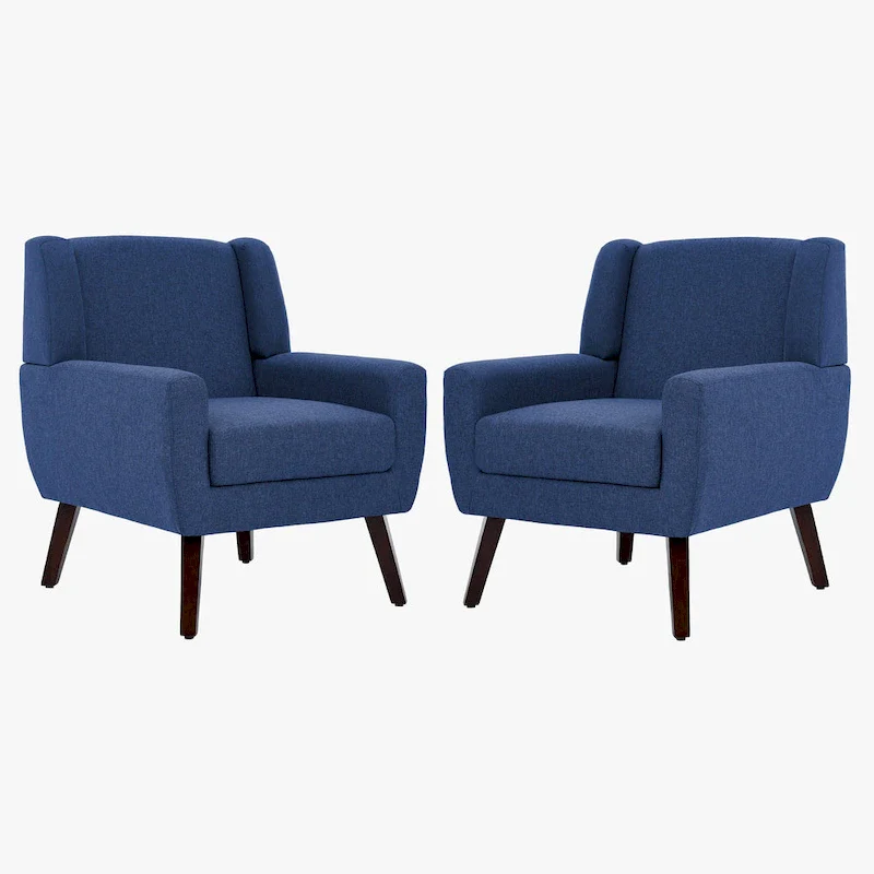 Modern Armchair Upholstered Accent Chair Set of 2