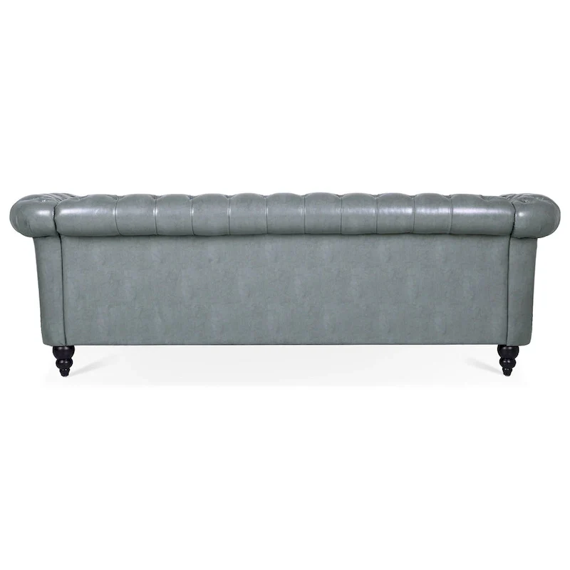 84.65 Rolled Arm Chesterfield 3 Seater Sofa