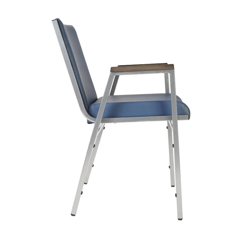 Heavy Duty Stack Chair with Arms - 21D x 21W x 31H