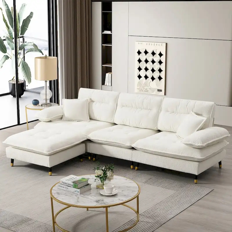 L shaped Convertible Sectional Sofa
