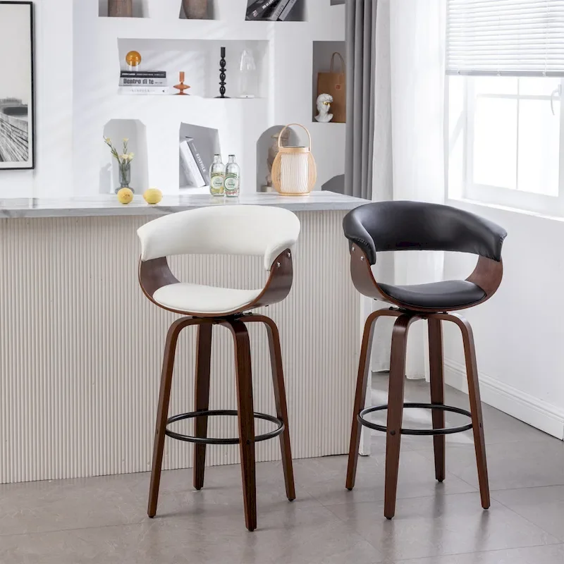 Lalit Padded Modern Bar Stool (Set of 2 Stools)