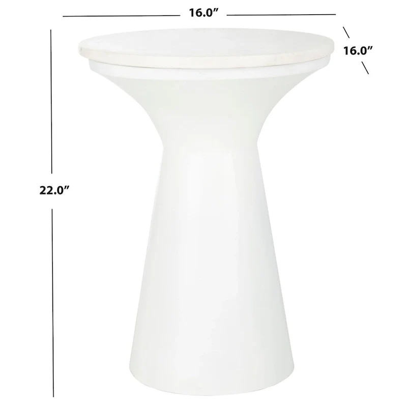 SAFAVIEH Nevada Pedestal End Table - 16 x 16 x 22 - 16Wx16Dx22H