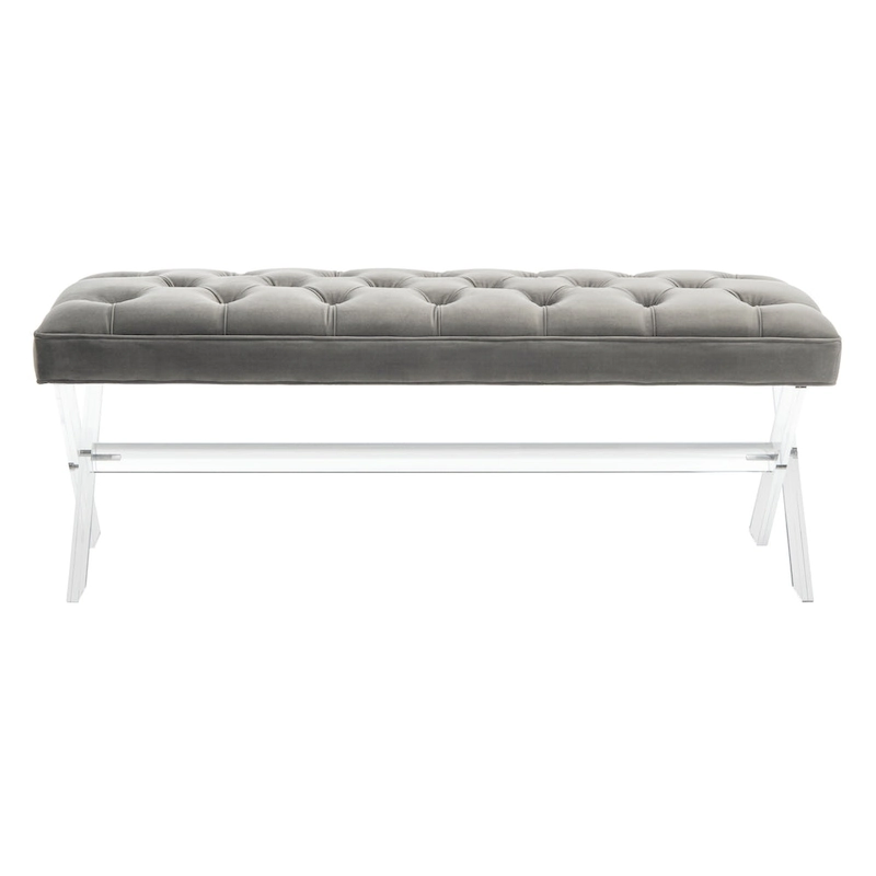 SAFAVIEH Couture Ketevan Tufted Acrylic Bench - 48