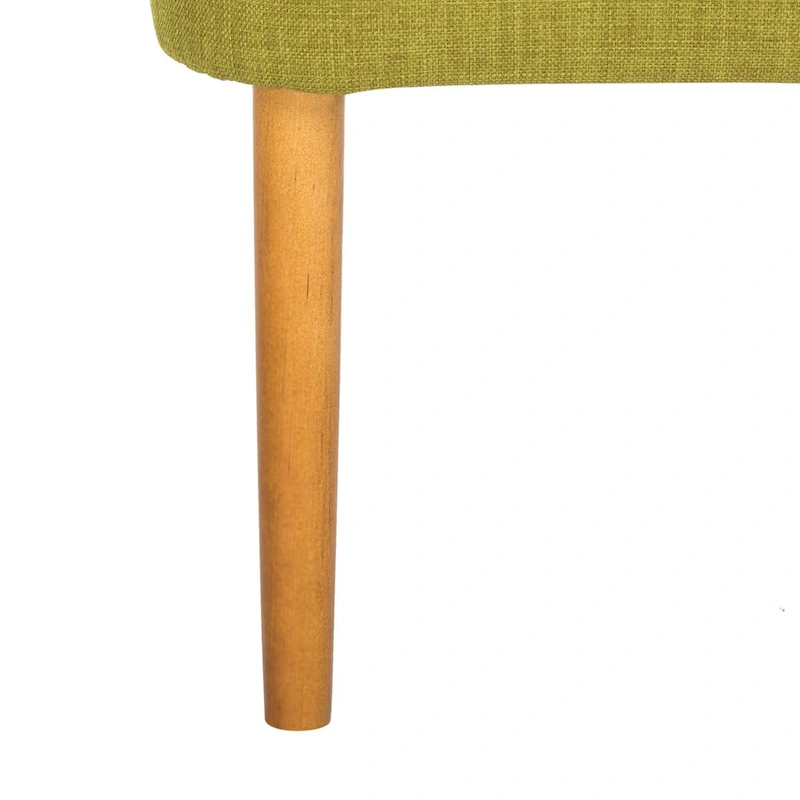 SAFAVIEH Marlana Mid-Century Green Linen Blend Ottoman