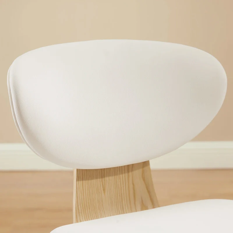 Wood and PU Leather Dining Chair