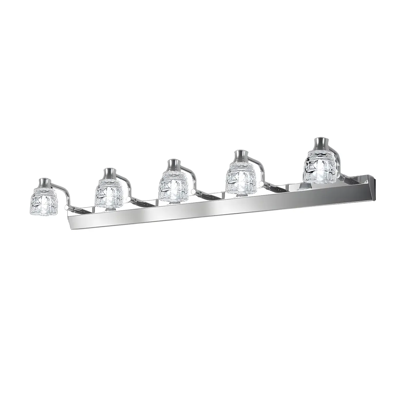 Modern Chrome Crystal Bathroom Vanity Light