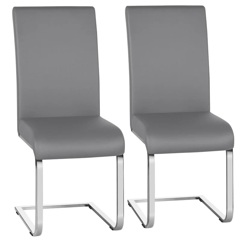 Yaheetech 2pcs Dining Chairs High Back Padded Chairs for Home