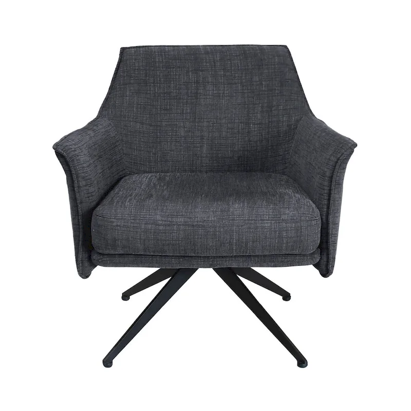 Aura Upholstered Swivel Chair by East at Main - 29.5x28.5x31