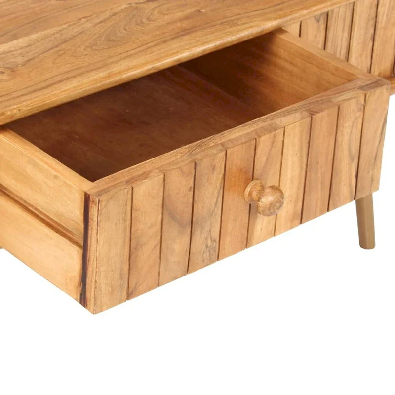 Coffee Table 39.4x19.7x15.7 Solid Acacia Wood