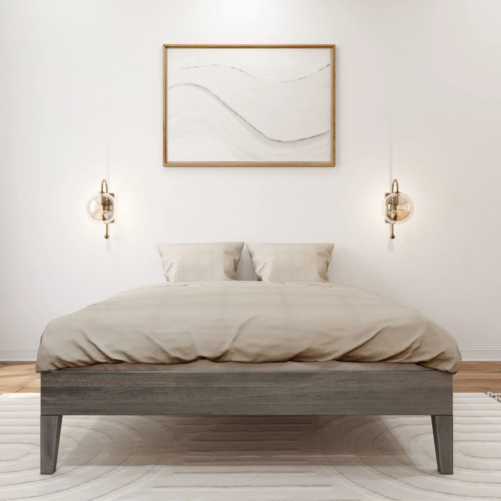 Plank and Beam Full-Size Platform Bed