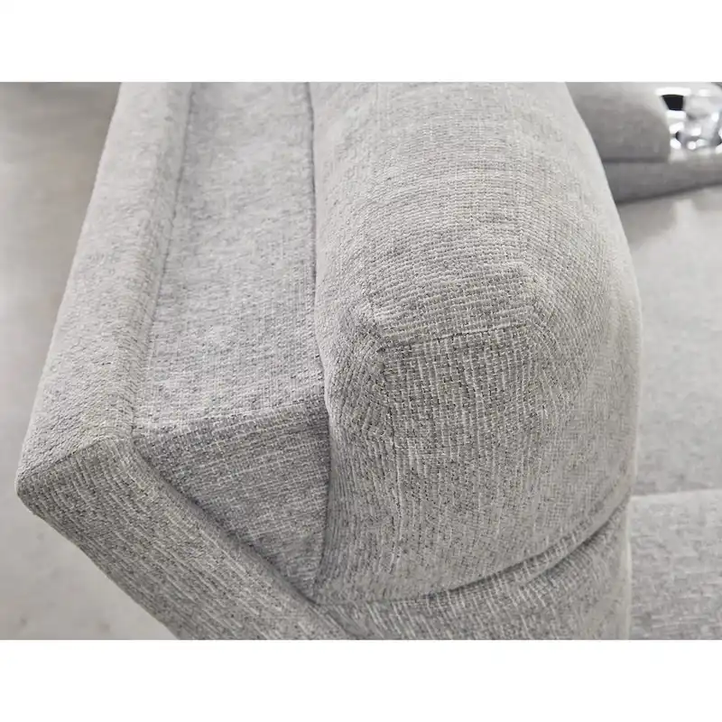 Wide Seat Power Recliner – Gray / Blue, Single