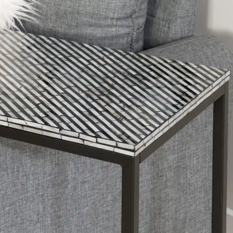 Shawnee Capiz Fish Mosaic Accent C Table