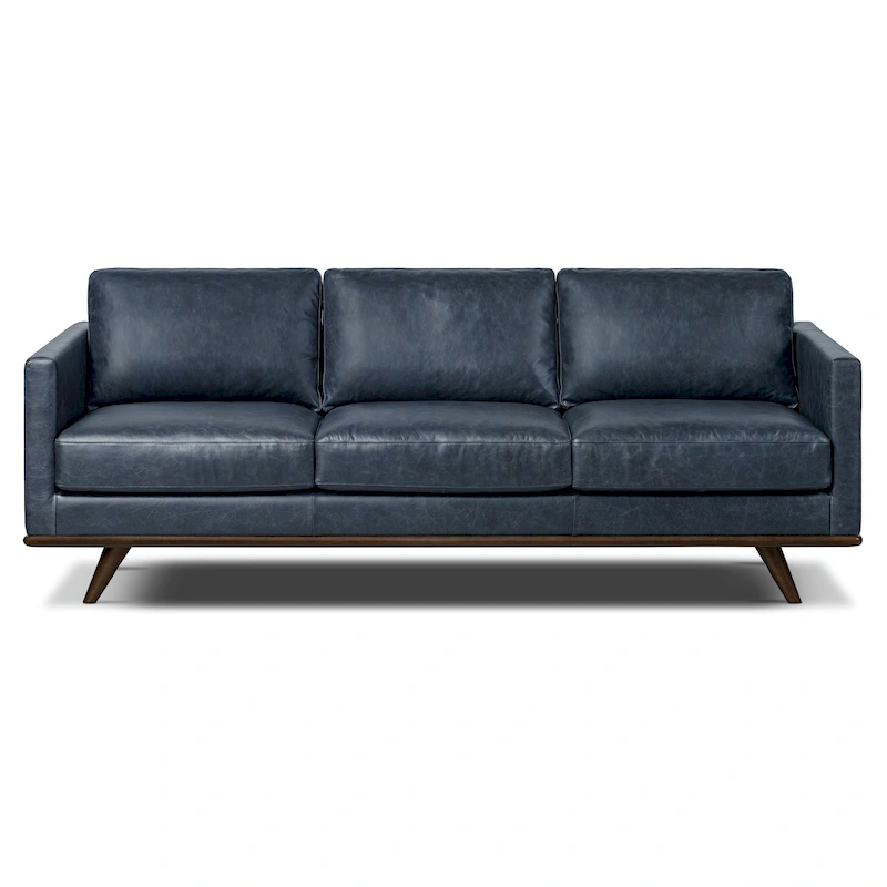 Poly & Bark Nolita 85 Sofa - Full Grain Genuine Italian Leather