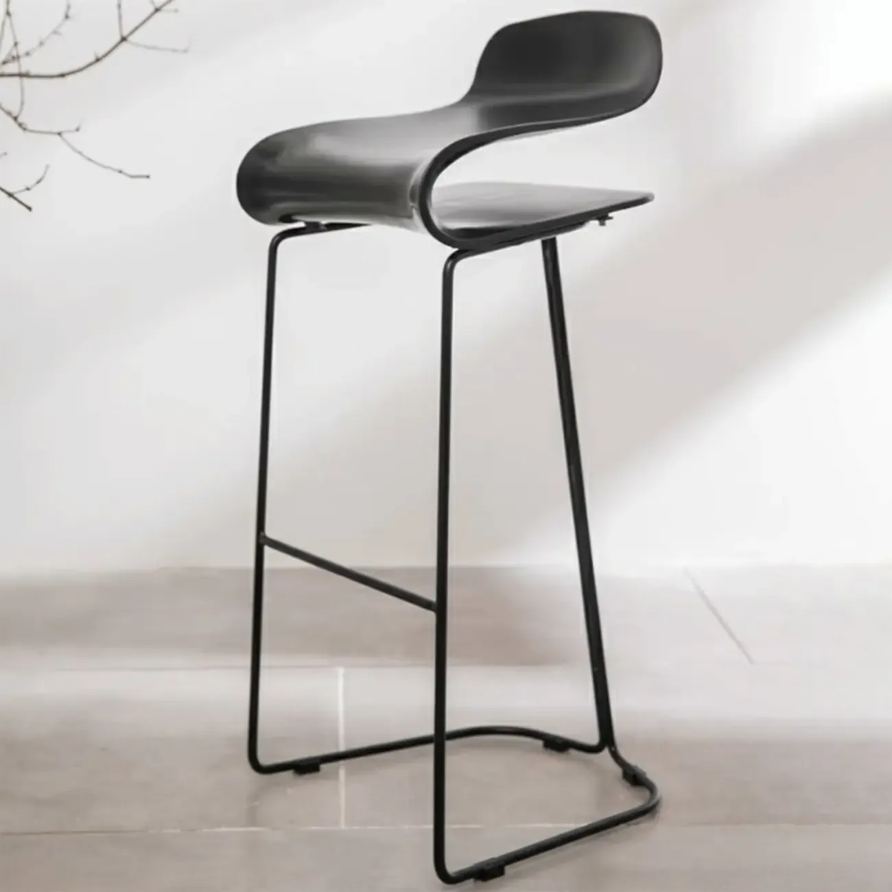 Acrylic Sleek Durable Backless Counter Height Bar Stool