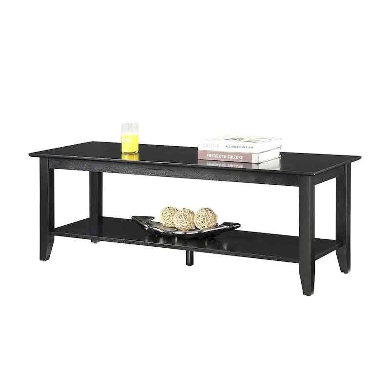 Convenience Concepts American Heritage Coffee Table with Shelf
