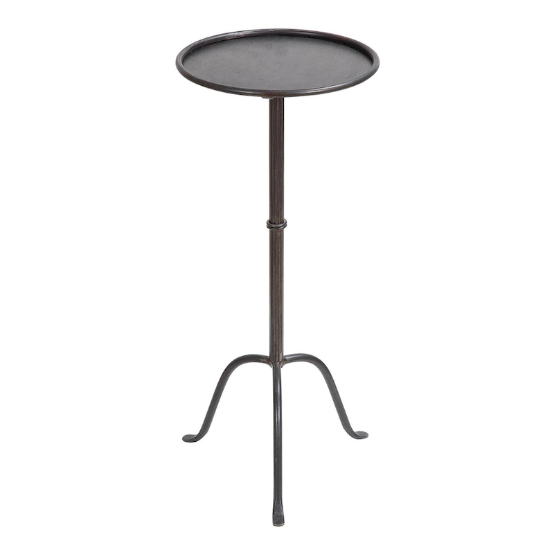 Round Metal Drink Table