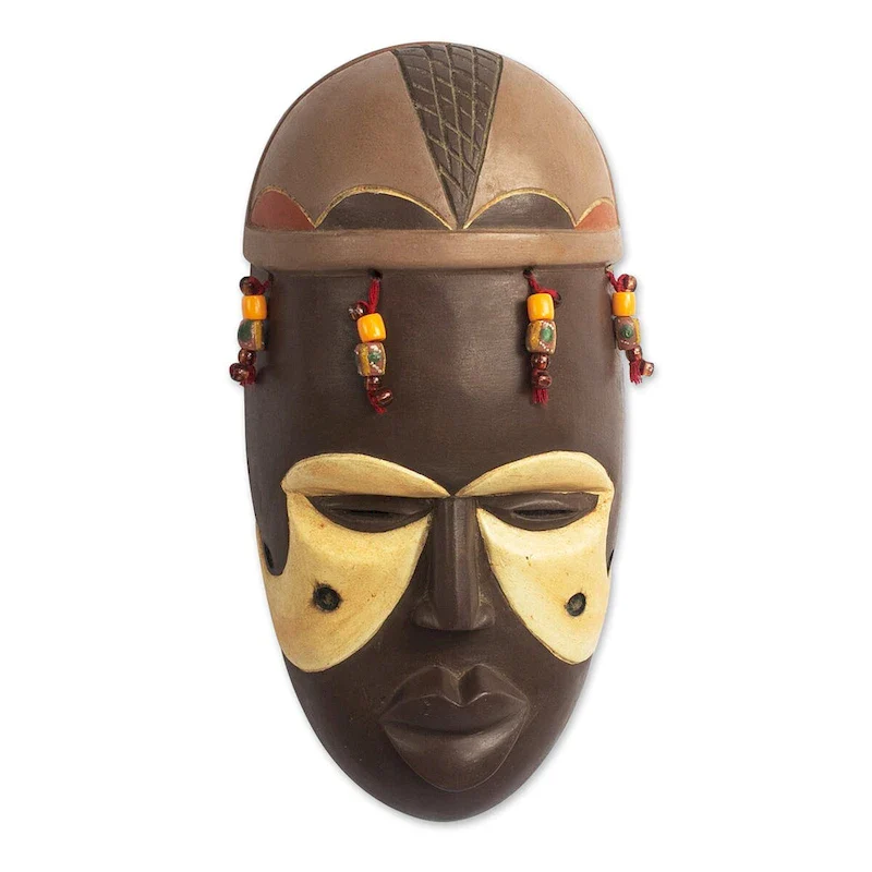 Novica Handmade Igbo Tribe African Wood Mask
